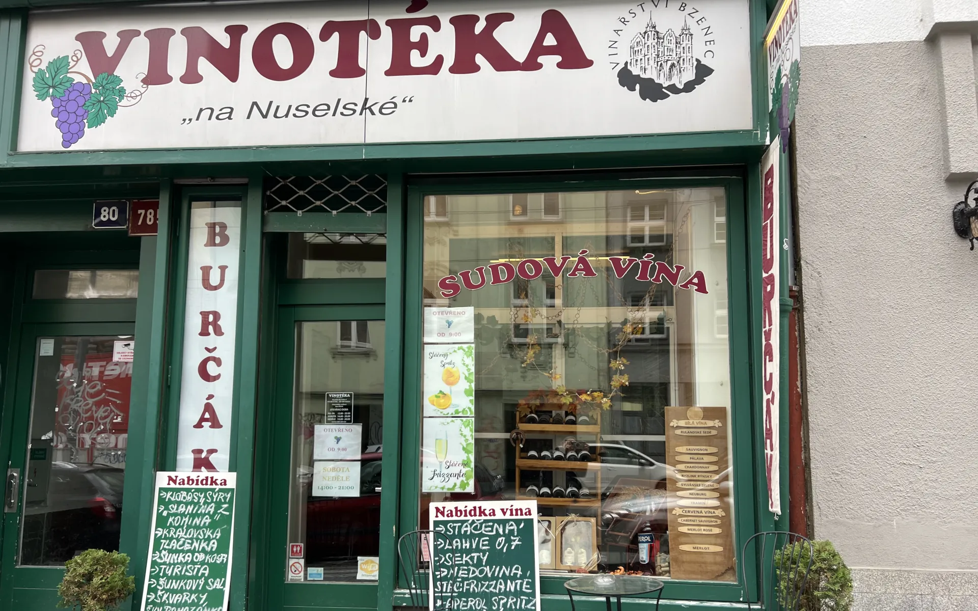 Vinotéka na Nuselské Praha 4